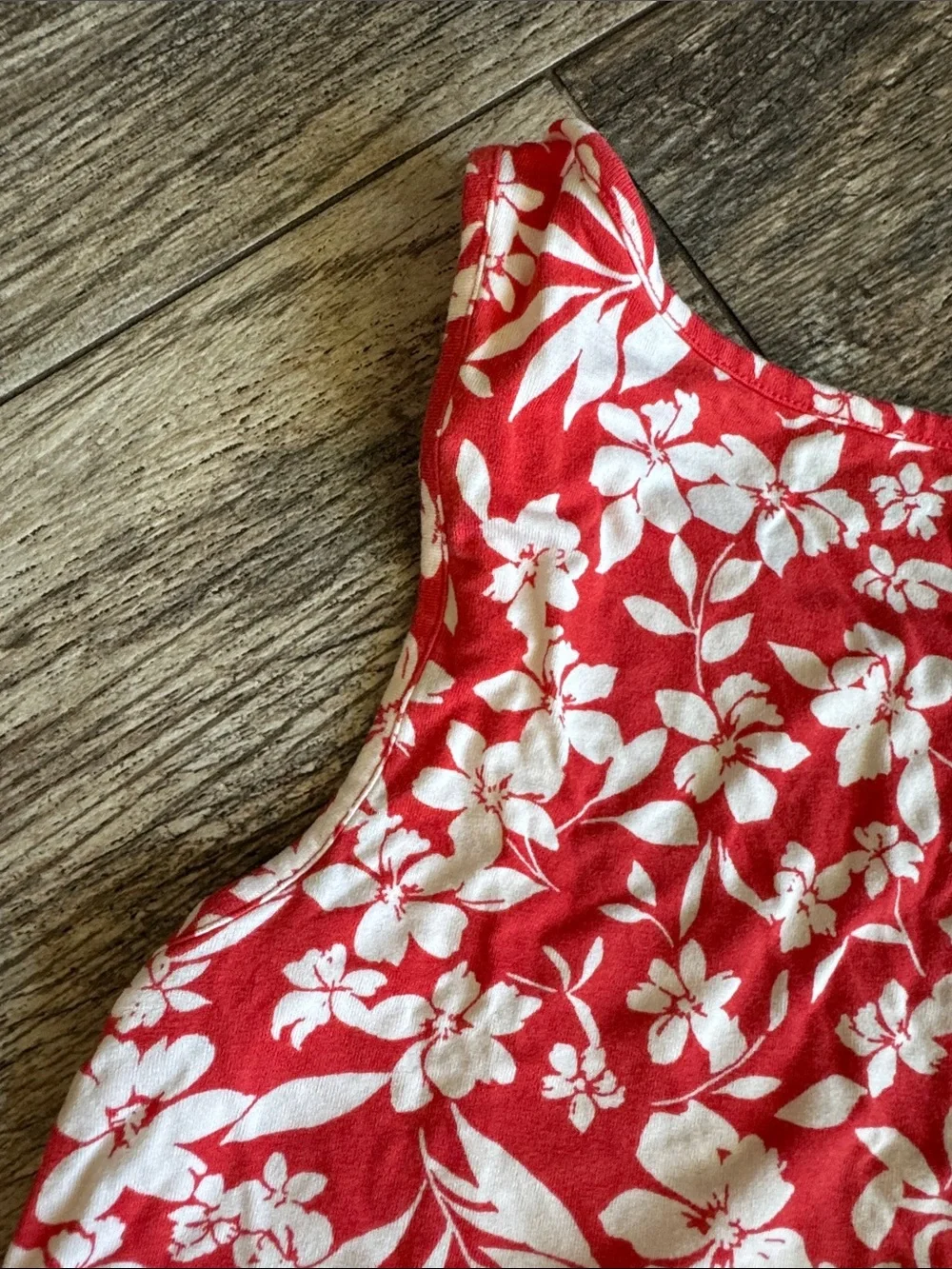 Children's Red Floral A-Line Dress